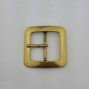 Square Up Brass or Silver  finish Jean belt buckle