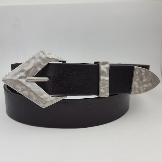 Shape leather belt