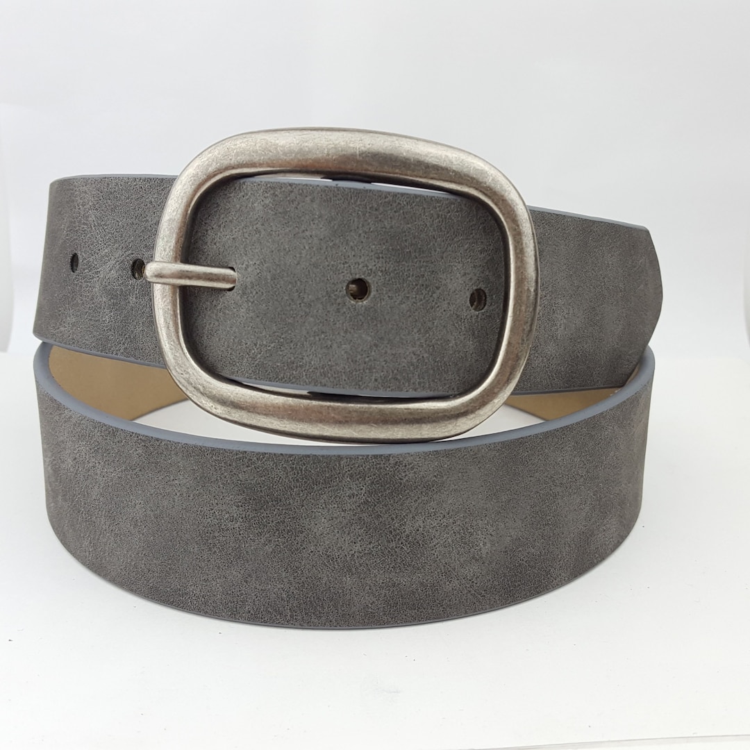 Non-animal, Vegan Belt With an Oval Buckle or Square - Etsy
