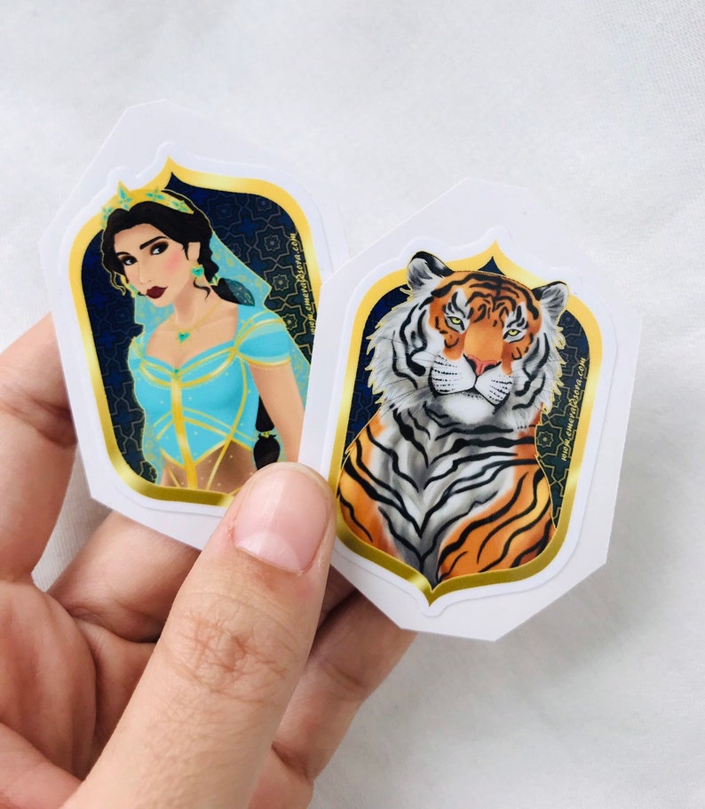 Jasmine and Rajah sticker set image 1