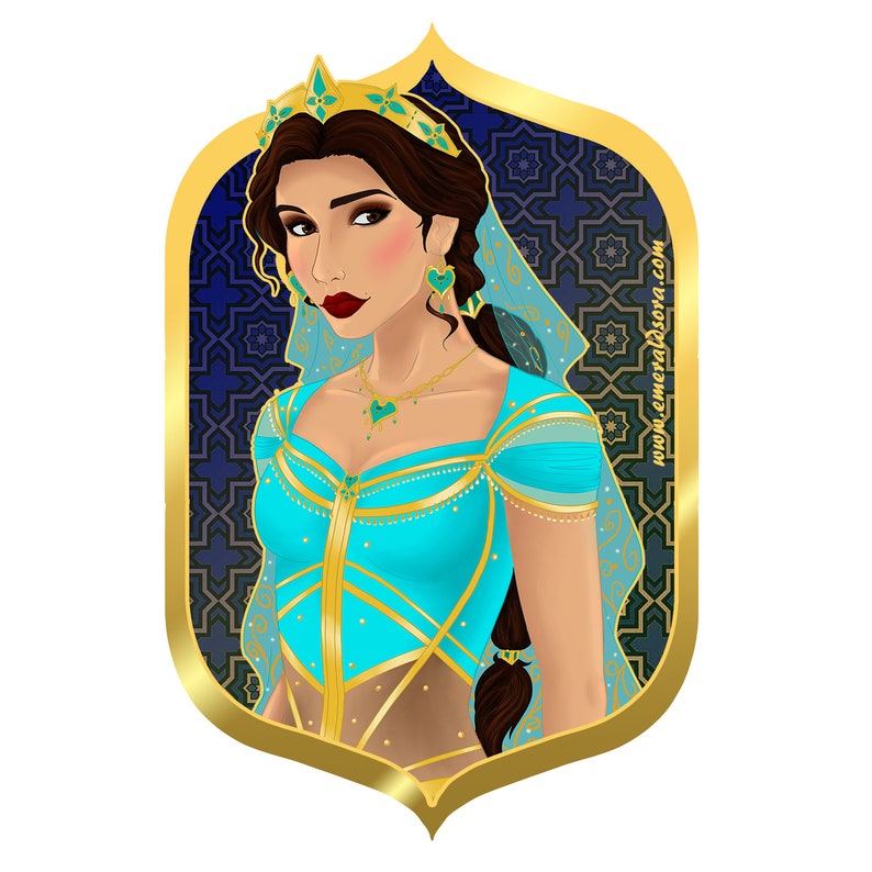 Jasmine and Rajah sticker set image 3