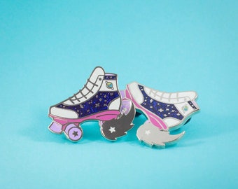 PAIR of GALAXY SKATE pins!