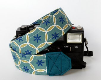 Canon camera neck strap, Green mirrorless camera strap, SLR camera strap, gift for photographer