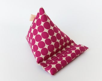 Smart phone pillow stand, tablet cushion, book holder, gift for teen