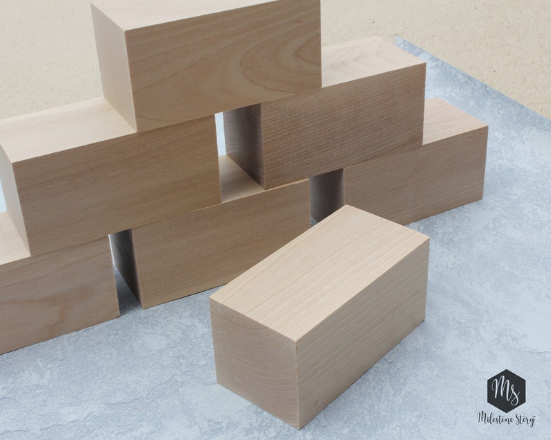 DEFECTED Set of 16 2.5 Unfinished Wood Blocks 2.5 Etsy