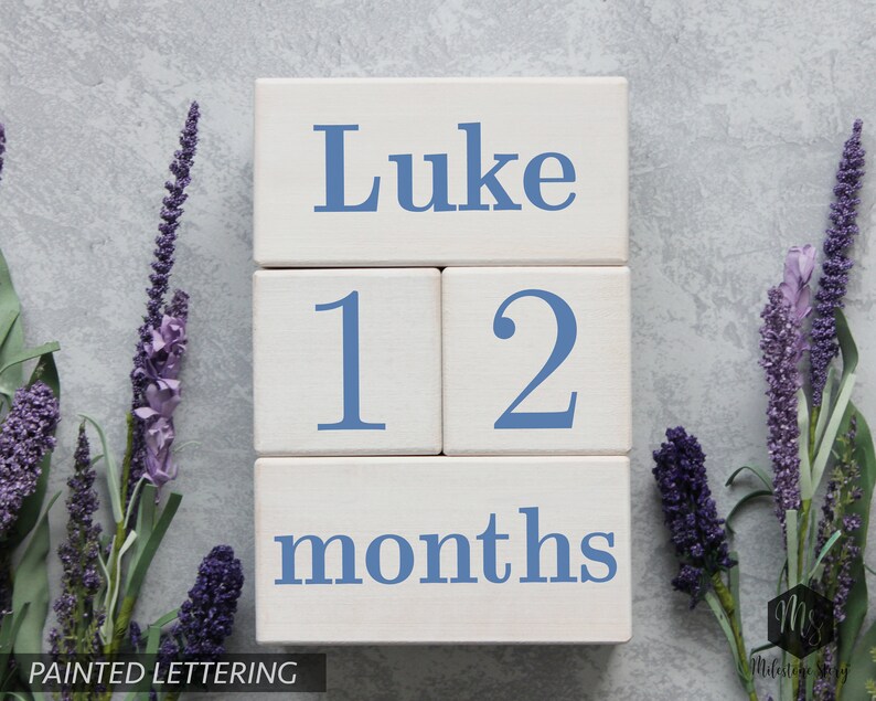 personalized milestone blocks