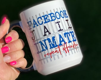 Facebook Jail Inmate 15oz Mug