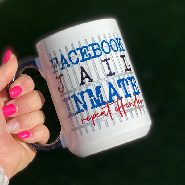 Facebook Jail Inmate 15oz Mug