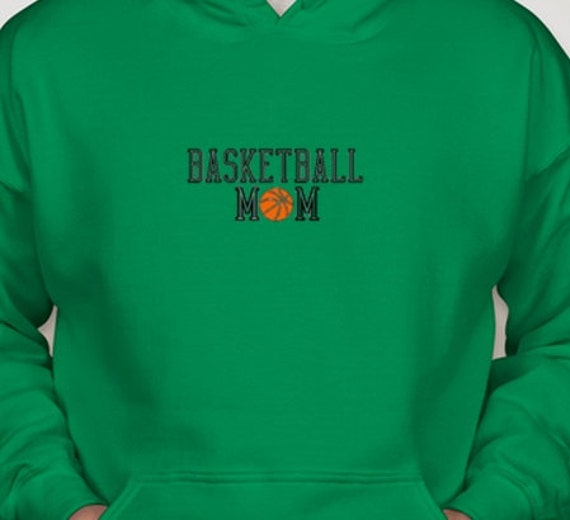 Basketball Proud Mom Sports Fan Tee Team Hoops Pride Mother Hoodie Sweatshirt 