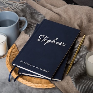 Love Letters Lined Notebook - Custom Notebook, Birthday Gift for Wife Husband, Romantic Surprise Proposal Note Messages Prep Letter Journal