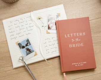 Personalized Letters to the Bride Notebook 3 - Lined Wedding Journal Bridal Keepsake Future Wife Gift