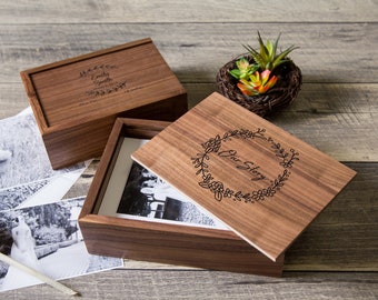 Buy Custom Picture Storage Box, Wedding Photo Box for 4x6, 5x7 or