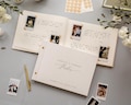 Luxe Photo Guest Book (G4) - 11.5 x 8.5 Diy Custom Wedding Instax Polaroid Instant Pictures Signing Book Reception Party Scrapbook