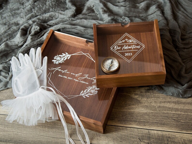 Acrylic Lid Memory Box Clear Lid Keepsake Storage Box for Etsy