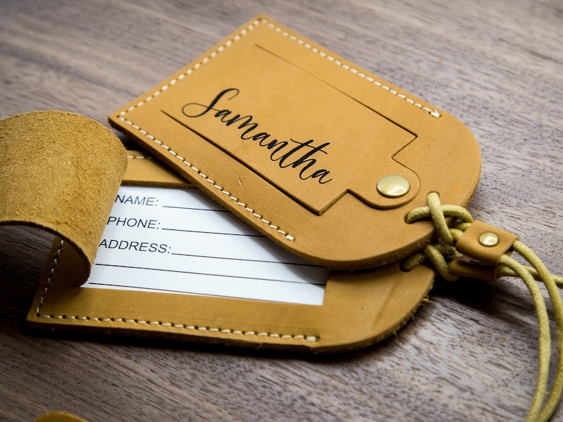 Muujee Leather Luggage Tag - Thumbnail 4