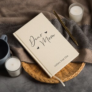 Dear Mom Lined Notebook - Hard Cover Letters Journal Mom Wife ...