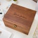 Engraved Wood Storage Box W/ Hinge Lid (D6) - Keepsake Memory Box for ...