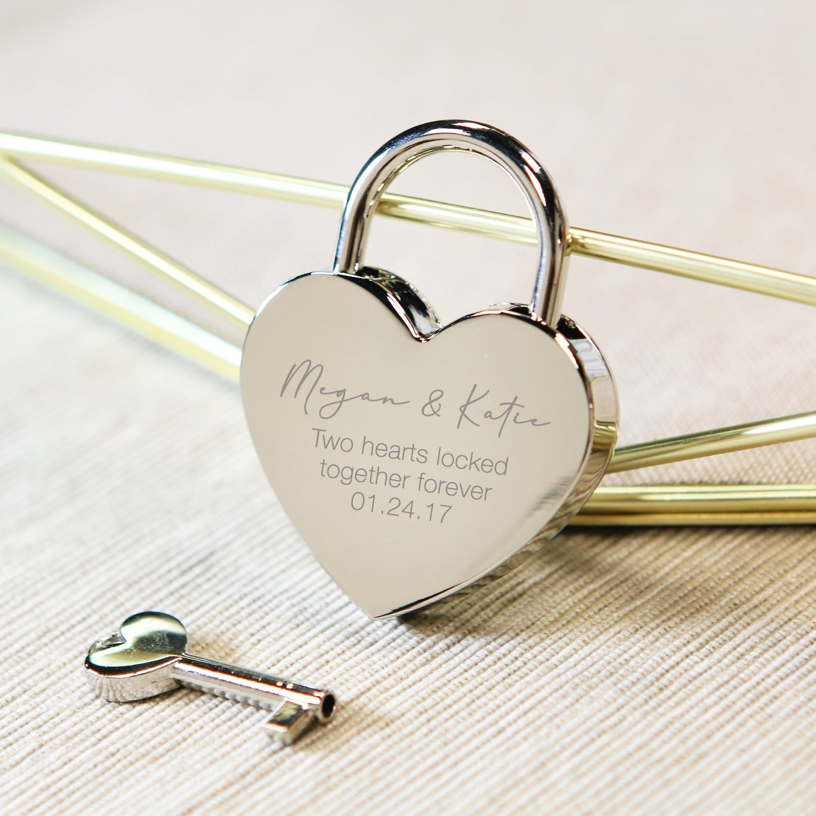 Engraved Heart Love Lock with Key Travel bridge love locks Etsy
