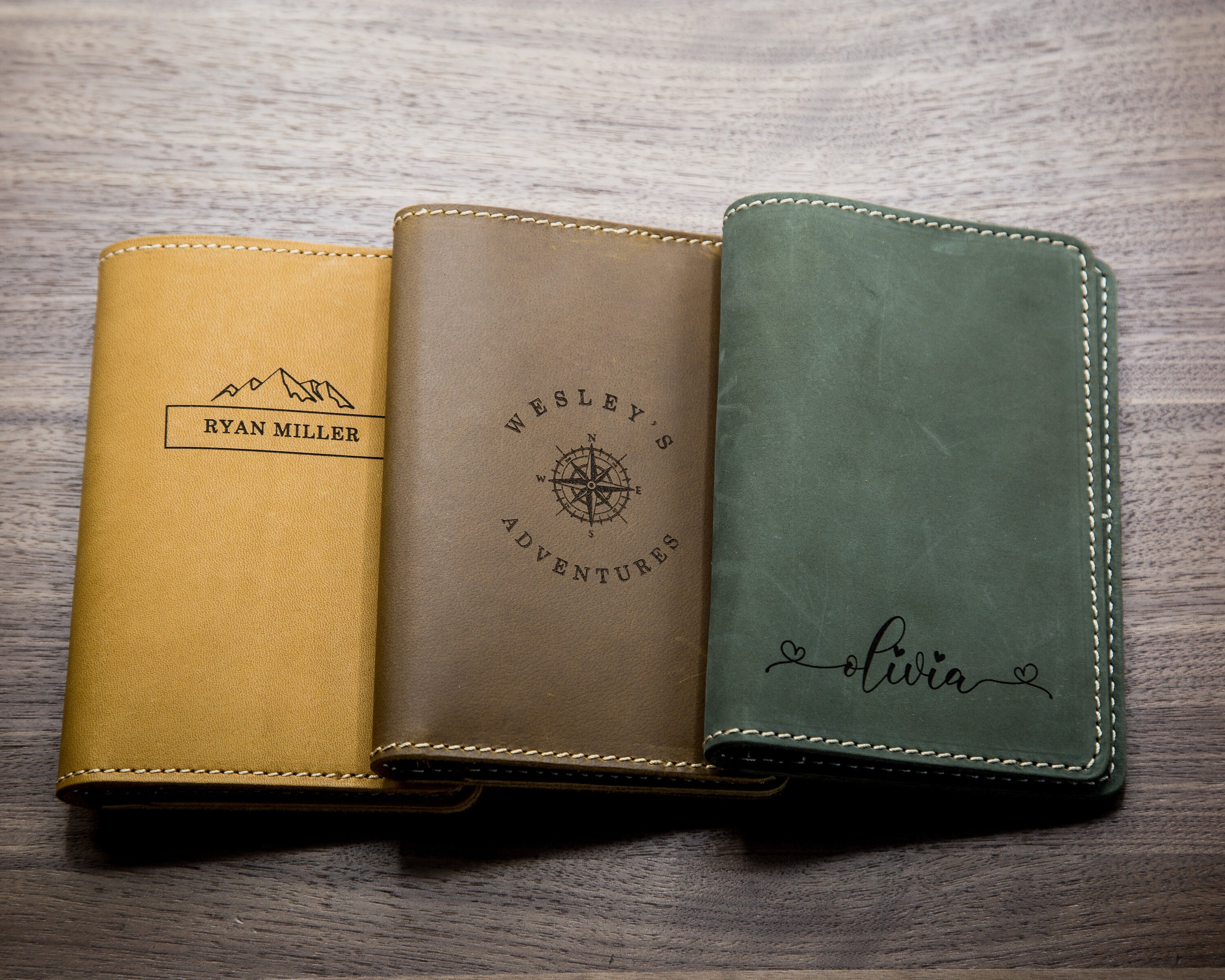 Engraved Passport Holder - Genuine Leather Travel Wallet Cover, Gift …