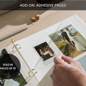ADD ON: Self Stick Adhesive Filler Pages for Photo Album Binder