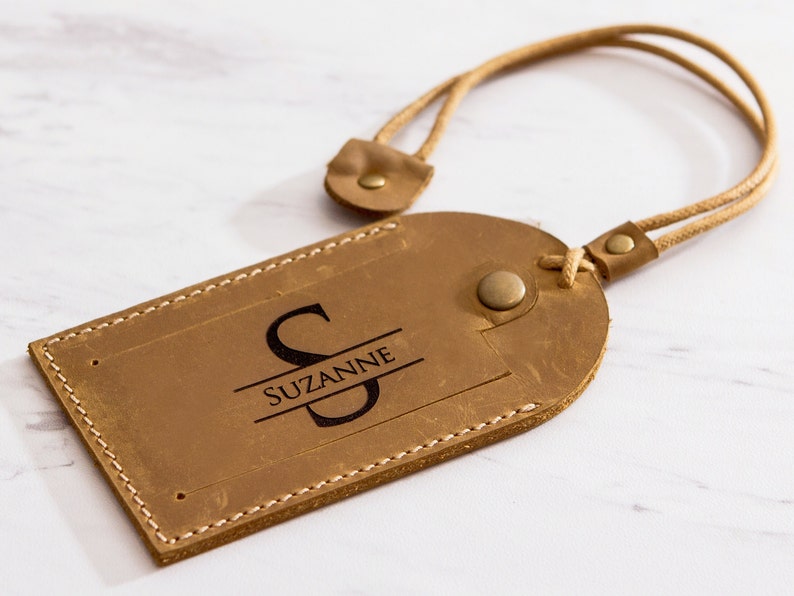 Muujee Leather Luggage Tag - Thumbnail 2