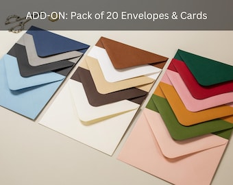 ADD ON: Pack of 20 Envelopes & Cards