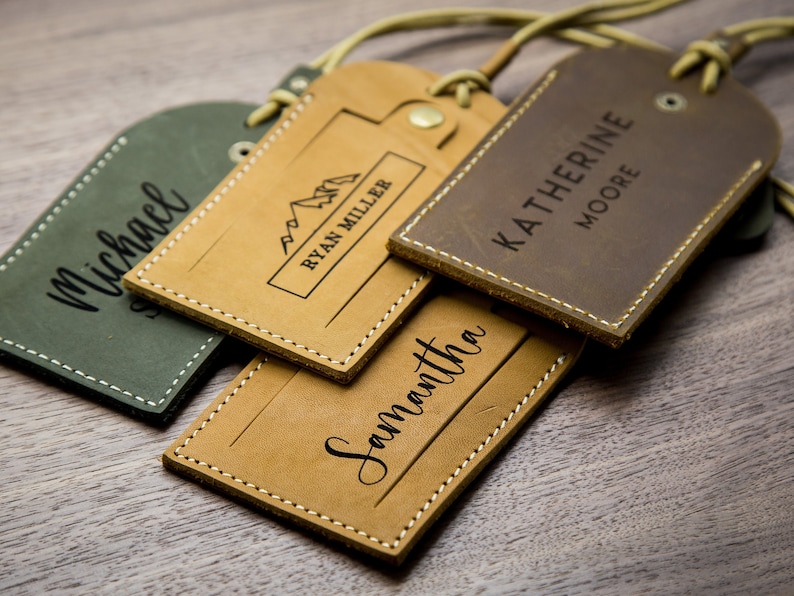 Muujee Leather Luggage Tag - Thumbnail 5