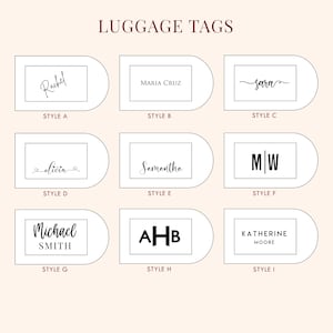 Engraved Luggage Tag with Contact Card Leather Travel Bag Name Tag, Wedding Party Favor, Work Coworker Gifts, Travel Gift for Mom Mothers image 9