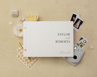 Luxe Photo Guest Book (G3) - Diy Custom Wedding Instax Polaroid Pictures Signing Book Reception Engagement Celebration Party Scrapbook