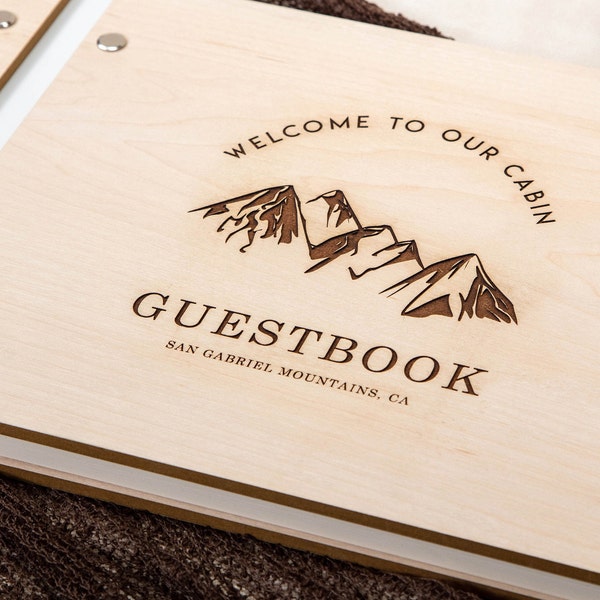 Cabin Guest Book Etsy