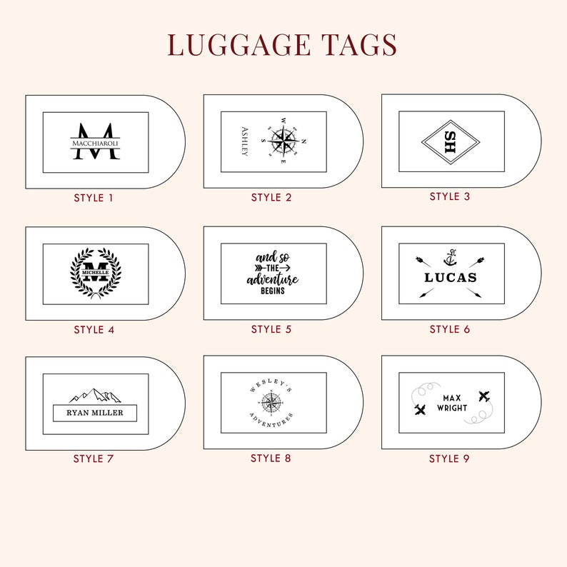 Engraved Luggage Tag with Contact Card Leather Travel Bag Name Tag, Wedding Party Favor, Work Coworker Gifts, Travel Gift for Mom Mothers image 8