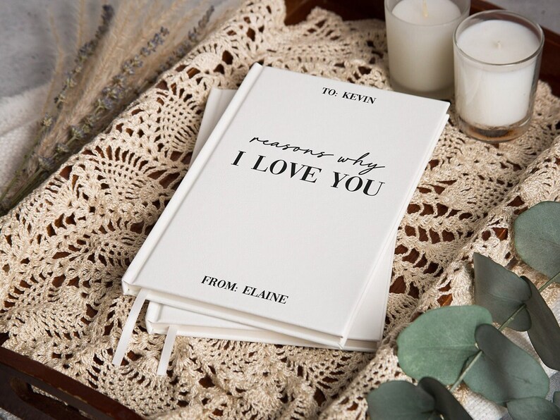 Notebook Reason Why Reasons Why I Love You 2 Lined Notebook - Personalized Wedding Gift ...