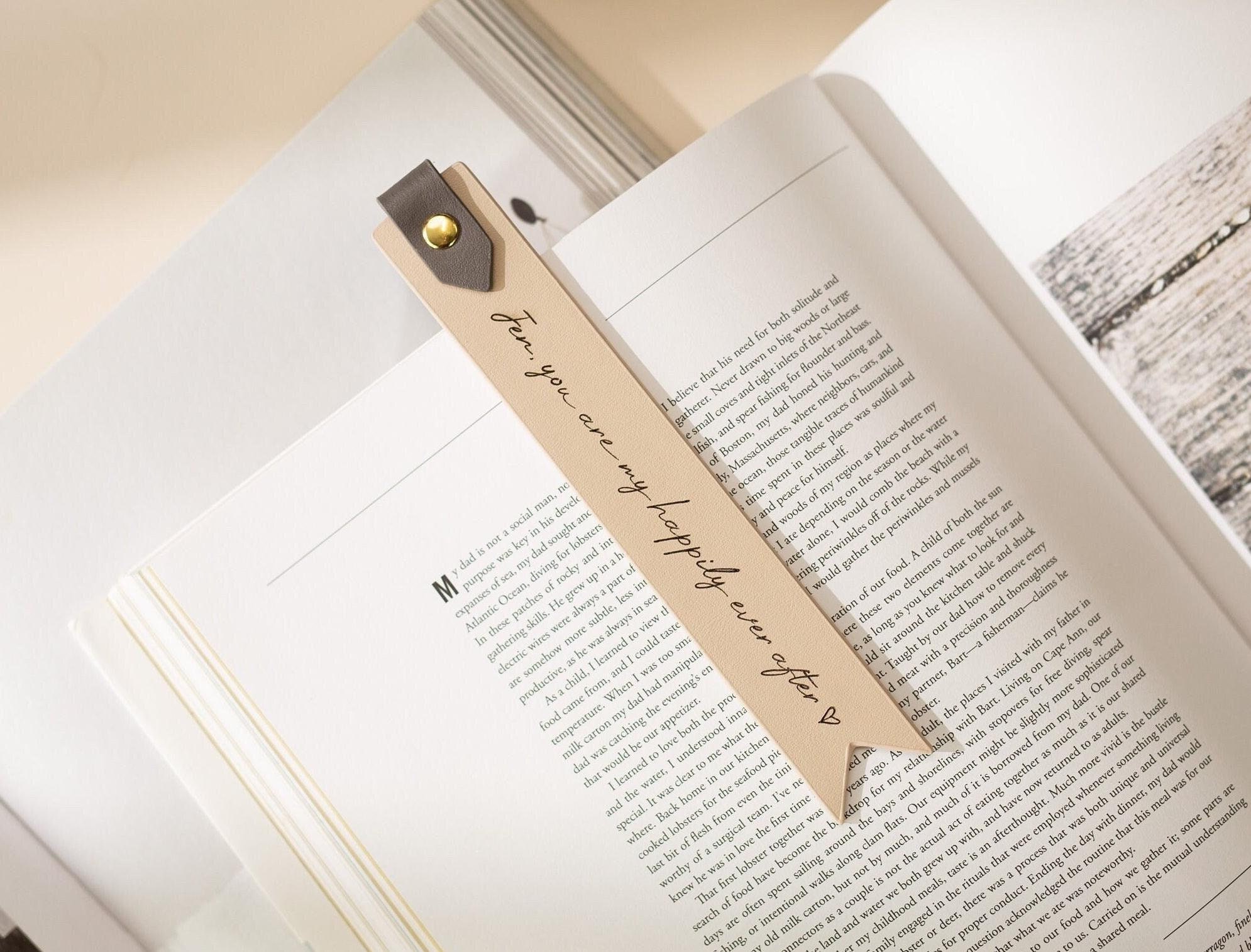 Engraved Leather Bookmark W/ Loop (D1) - Custom 3rd Engraved Leather Bookmark W/ Loop (D1) - Custom 3rd