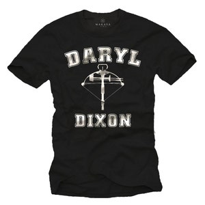 Walking Dead T-shirt Daryl Dixon heren zwart maat S-XXXXXL