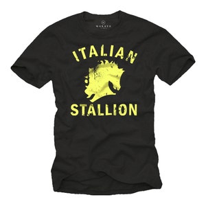 T-Shirt da boxe Rocky Balboa Bodybuilding allenamento Workout Nero da uomo Taglia S-XXXXXL