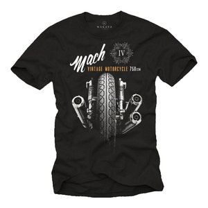 Cool Gifts for Him - Vintage Motorcycle T-Shirt Mach 4 - Biker Tee Size S-XXXXXL