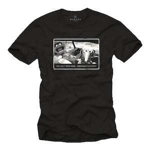 Cool Music T-shirt for Men With HEADPHONES Print Black/white