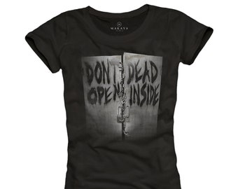 Walking Dead Tshirt Womens Top Horror Poltergeist Zombie Tee Shirt Girls S/M/L