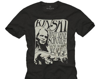 Kinski Sprüche T-Shirt Herren Fun Shirt lustige Motive T-shirt mit Spruch Größe S-XXXXXL