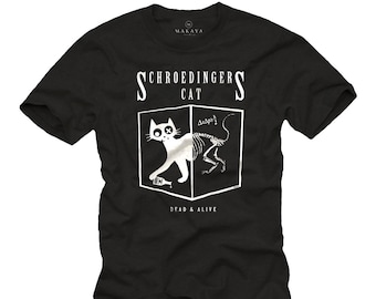 Men's Funny Tshirt - Schroedingers Cat Sheldon Cool Geek Gift S-XXXXXL