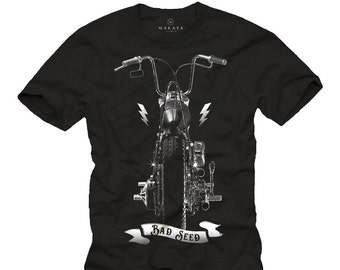 Fancy Biker T-Shirt pour Hommes- Bad Seed Short Sleeve Moto Cadeaux Taille S-XXXXXL