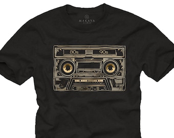 Men's T-Shirt 80s 90s Hip Hop Mixtape Vintage Moitv Tape Cassette Oldschool Music Gifts for Men Musicians
