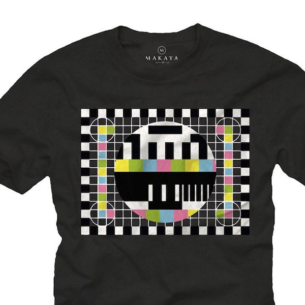 Ausgefallenes Nerd T-Shirt für Männer mit "TESTBILD" Theory Print Größe S-XXXXXL