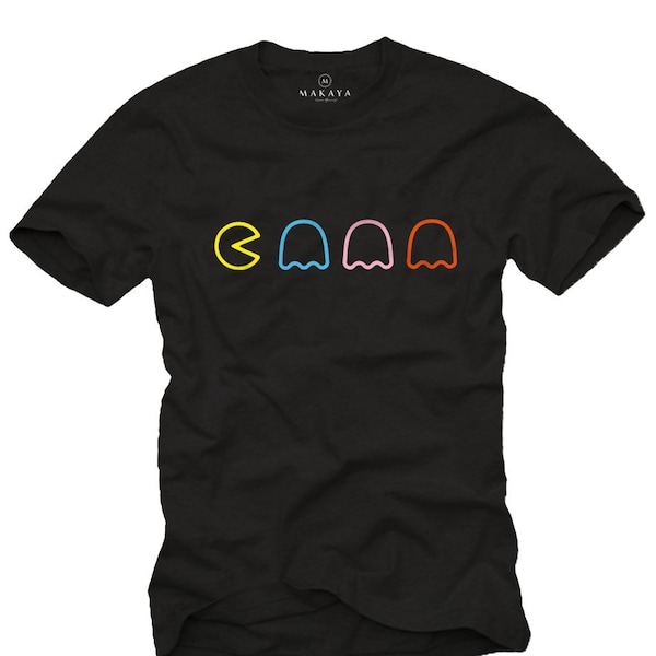 MAKAYA Vintage Gamer T-Shirt Herren Old School Game - Geschenke für Computer Nerds schwarz S-XXXXXL