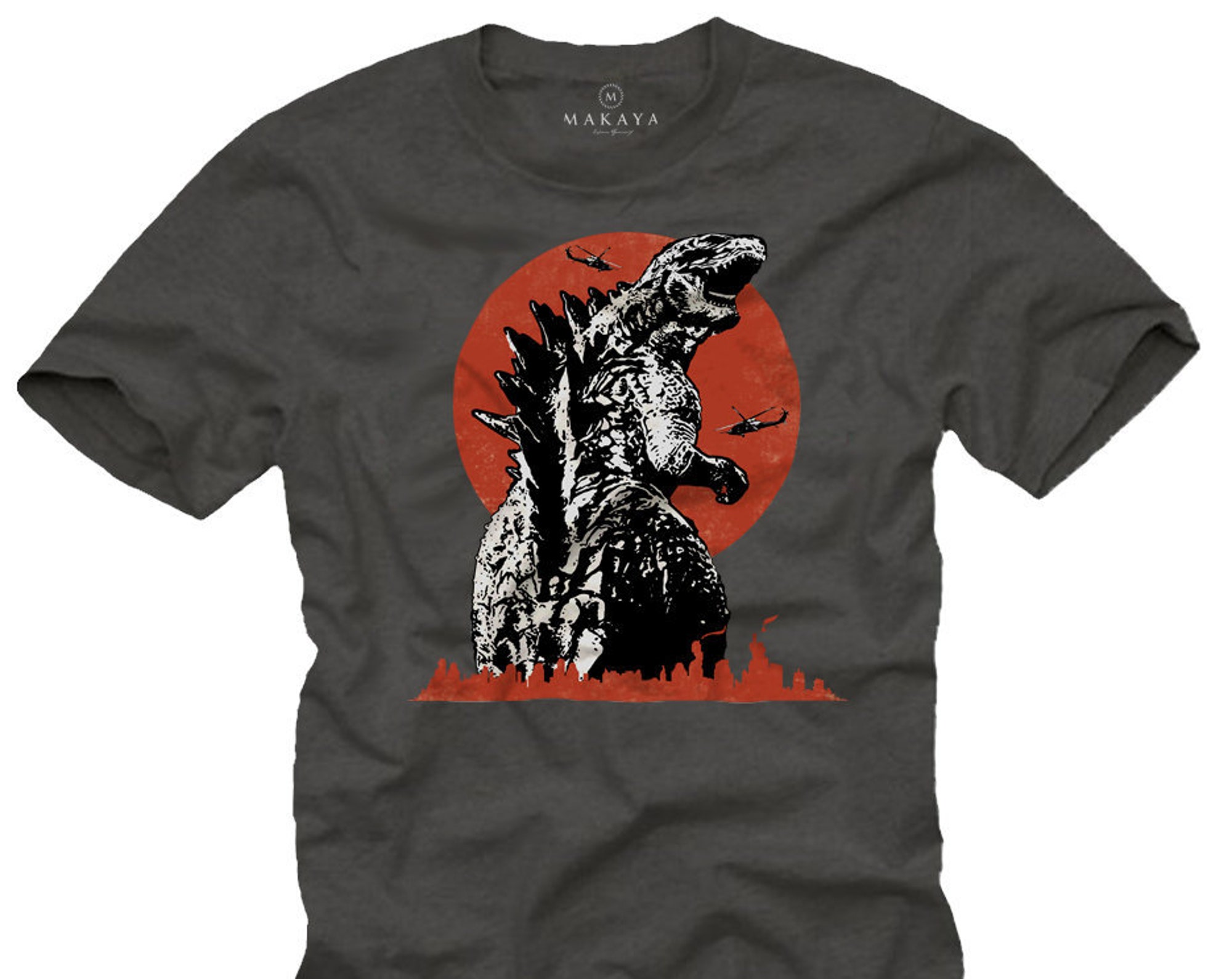 Discover MAKAYA Godzilla T-Shirt - King of Monsters