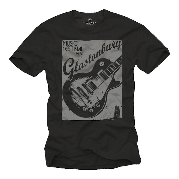 Maglietta Uomo Musicista Chitarra - 100% Cotone, 185 G/m², Stampa Di Qualità, Taglia XL, Prodotta In Germania Su Ordinazione