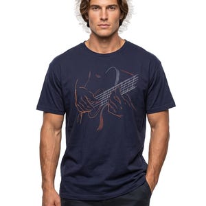 Guitar T-Shirt for Men with cool music print and guitar graphic printshirt, perfect gift for guitarists, musicians and music lovers S-5XL image 8