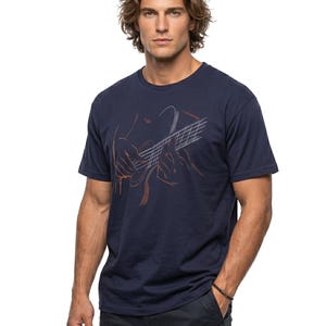 Guitar T-Shirt for Men with cool music print and guitar graphic printshirt, perfect gift for guitarists, musicians and music lovers S-5XL image 7
