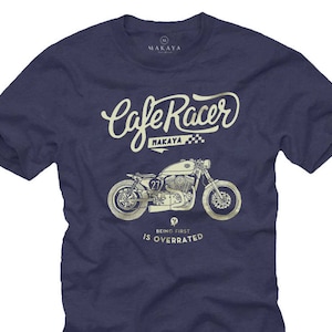 Motorcycle Gifts for Him - Cafe Racer T-Shirt - Vintage Biker Shirts for men S-XXXXXL