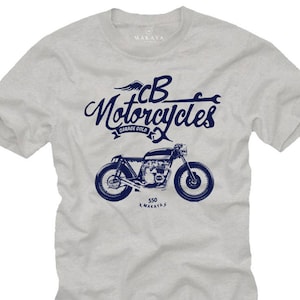 Cool Biker Gifts - Motorcycle Mens Tshirt Vintage Cafe Racer Print S-XXXXXL